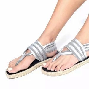 Nalho Women's Memory Foam Yoga Mat Espadrilles Comfy Yoga Sandals 9/41